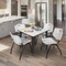 Regency Kahlo Square Table & Chair Sets, 42 W, 42 L, 29 H, Wood, Metal, Plastic Top, Maple TPL4242PLBK47GY - alternate 1